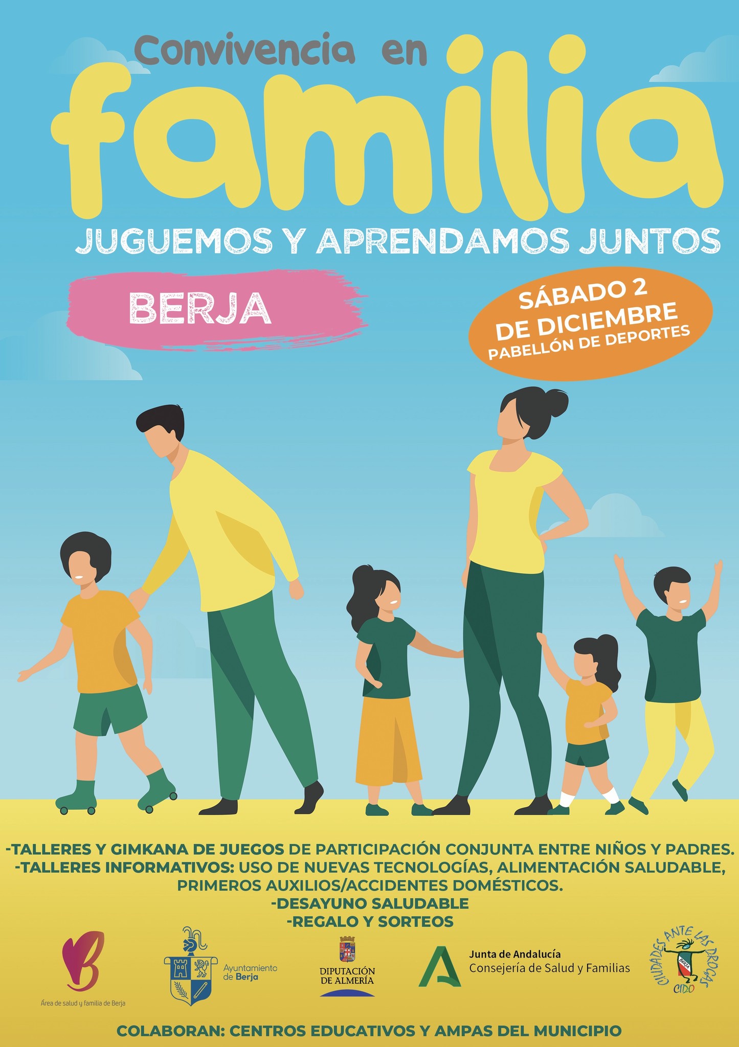 Berja organiza este sábado en el Pabellón una convivencia en familia con motivo del Día Internacional del Niño